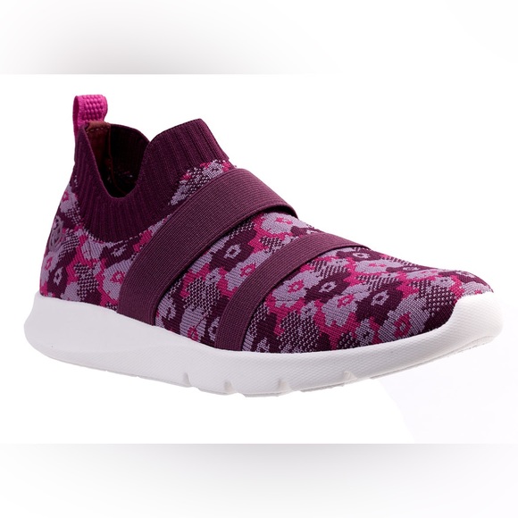 Waco Shoe Co./Spenco Shoes - Women's Slip-On Knit Sneakers in Plum Pink